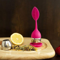 Pink Leaf Tea Strainer