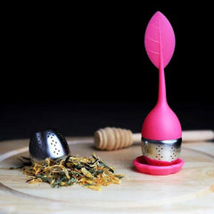 Pink Leaf Tea Strainer